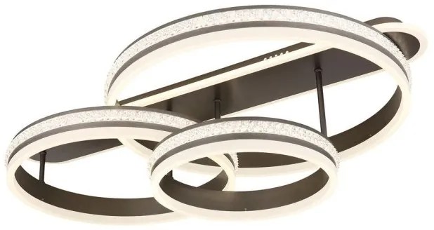 Πλαφονιέρα Φωτιστικό Οροφής LED 75W Γκρι Grouni 67314-75 Globo Lighting-67314-75-Γκρι 67314-75