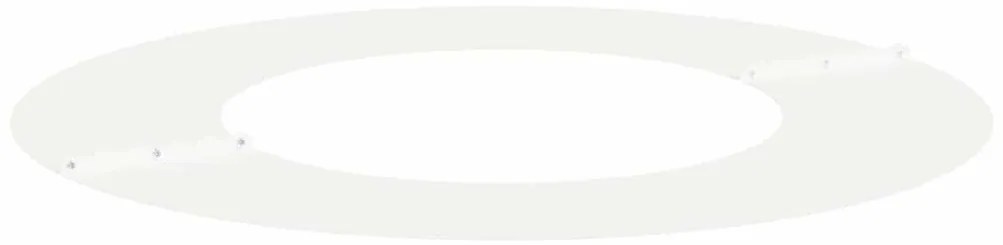 vidaXL Flat Ring Δέντρου 5 τεμ Λευκό Ø40/70 εκ Ατσάλι