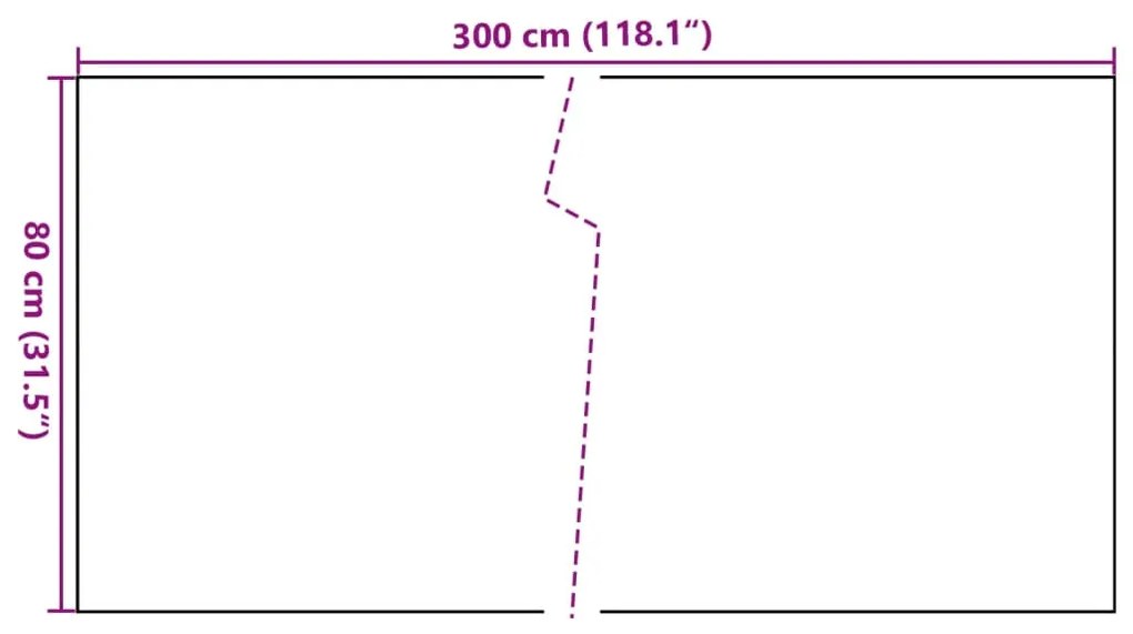 ΔΙΑΧΩΡΙΣΤΙΚΟ ΒΕΡΑΝΤΑΣ ΑΝΘΡΑΚΙ 300 X 80 ΕΚ. ΑΠΟ ΣΥΝΘΕΤΙΚΟ ΡΑΤΑΝ 156235