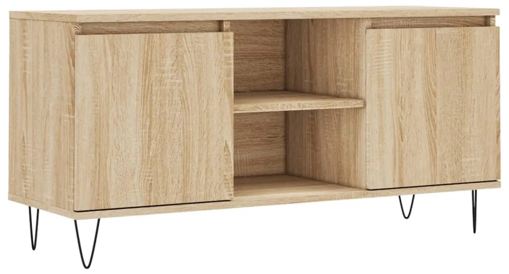 vidaXL Έπιπλο Τηλεόρασης Sonoma Δρυς 104 x 35 x 50 εκ. Επεξεργ. Ξύλο