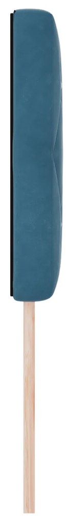 vidaXL κεφαλάρι  με κρύσταλλο, tufted, σκούρο μπλε, 80 εκ βελούδο