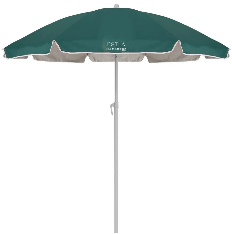 Ομπρέλα Θαλάσσης Teal Green 00-30490 8 Ακτινών Με Προστασια Upf 50+ 1,8x1,8m Dark Green