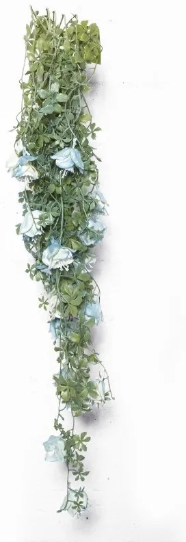 Supergreens Τεχνητή Κρεμαστή Τριανταφυλλιά "Rhodentis" Μπλέ 100 εκ