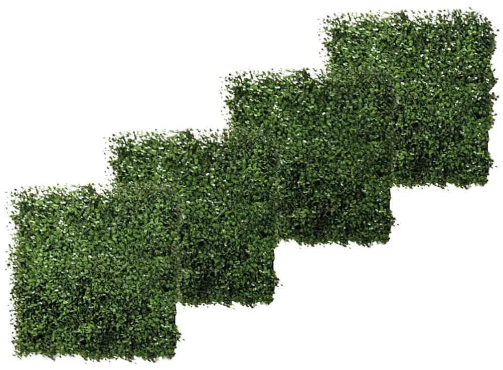 Emerald Πυξάρι Τεχνητό Πάνελ 4 τεμ. Πράσινο 50 x 50 εκ. 417980