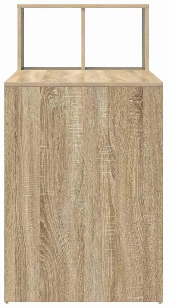 vidaXL Γραφείο Sonoma Δρυς 108 x 55 x 103.5 εκ Επεξεργασμένο ξύλο
