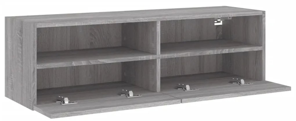 vidaXL Έπιπλο Τηλεόρασης Τοίχου Γκρι Sonoma 100x30x30 εκ. Επεξ. Ξύλο