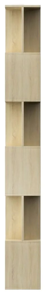vidaXL Βιβλιοθήκη/Διαχωριστικό Sonoma Δρυς 80x24x192 εκ. Επεξ. Ξύλο