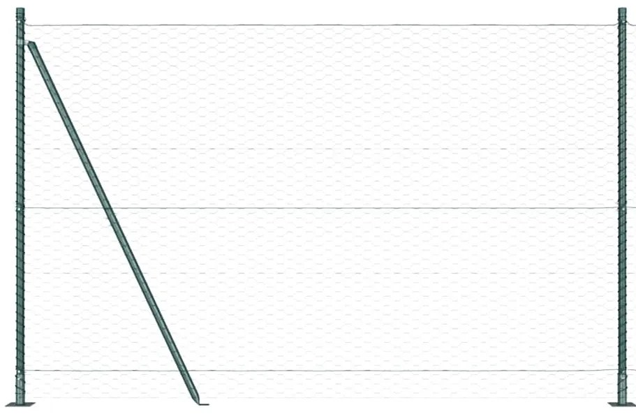 vidaXL Στύλος Περιφράξεων Πράσινο 25 x 1,6 μ (36 χλστ πλέγμα)