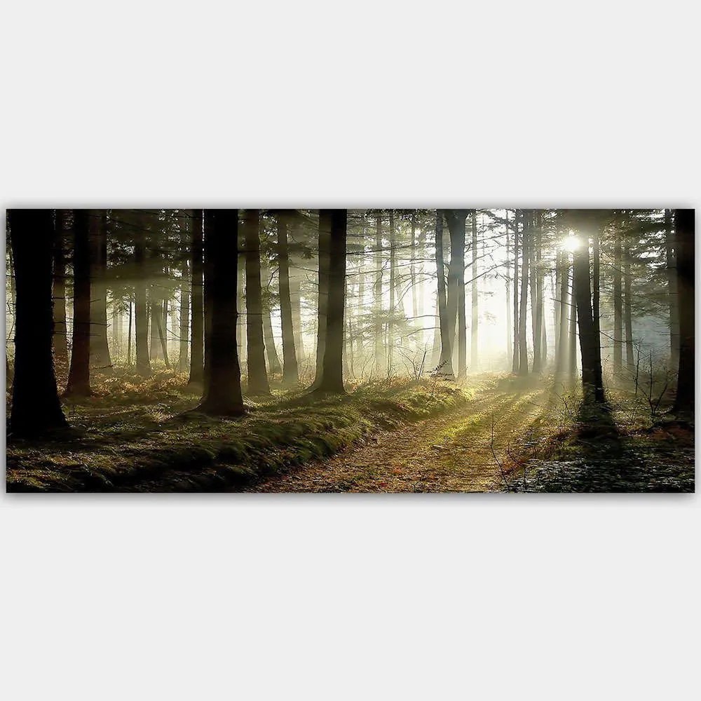 Πίνακας Καμβάς 451ERN1413 120x50cm Multi Wallity Οριζόντιοι Ξύλο, Καμβάς