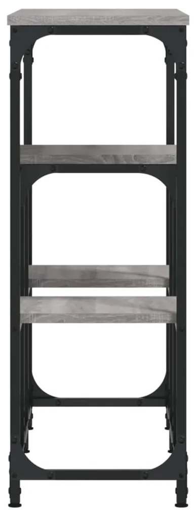 vidaXL Τραπέζι Κονσόλα Γκρι Sonoma 89,5x28x76 εκ. Επεξεργασμένο Ξύλο