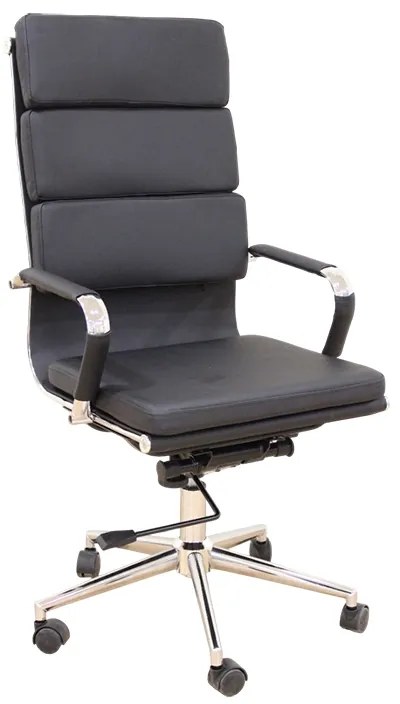 A9944 ΜΑΥΡΟ PU ΠΟΛΥΘΡΟΝΑ ΓΡΑΦΕΙΟΥ 55X60X51-115/61-125εκ. ZITA PLUS 55X60X51-115/61-125εκ.