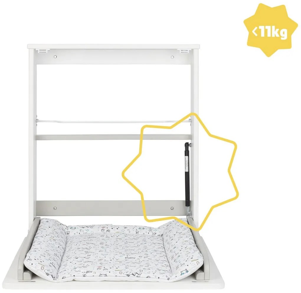 Αλλαξιέρα Badabulle Plouf Συμπαγής Τοίχο Εύκαμπτο 46 x 46 x 61 cm