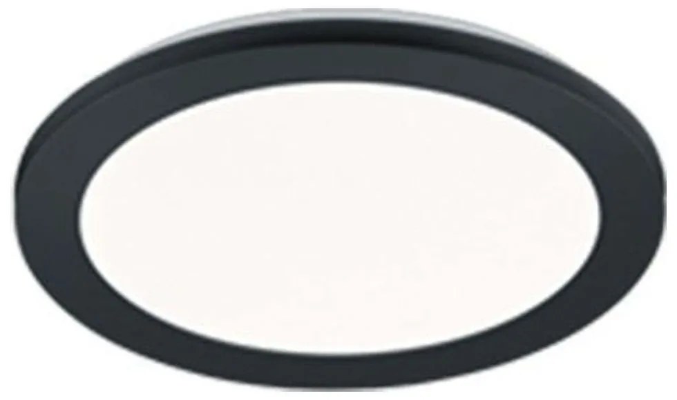 Φωτιστικό Οροφής - Πλαφονιέρα Camillus R62921532 13W Led Φ26cm 3cm Black Mat RL Lighting Plastic