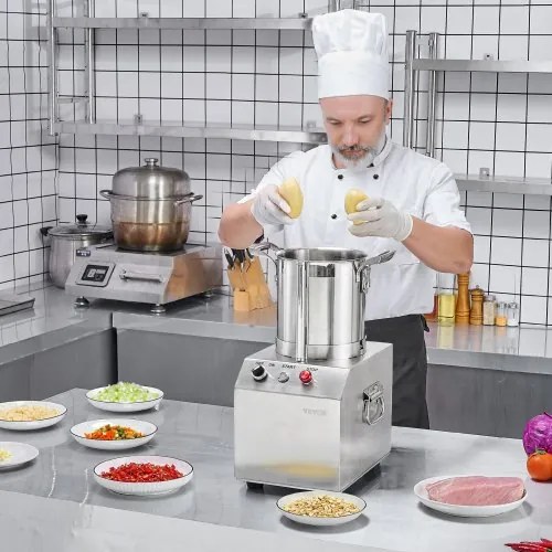 VEVOR Food Processor &amp; Vegetable Chopper 4L Food-Grade Stainless Steel Blender
