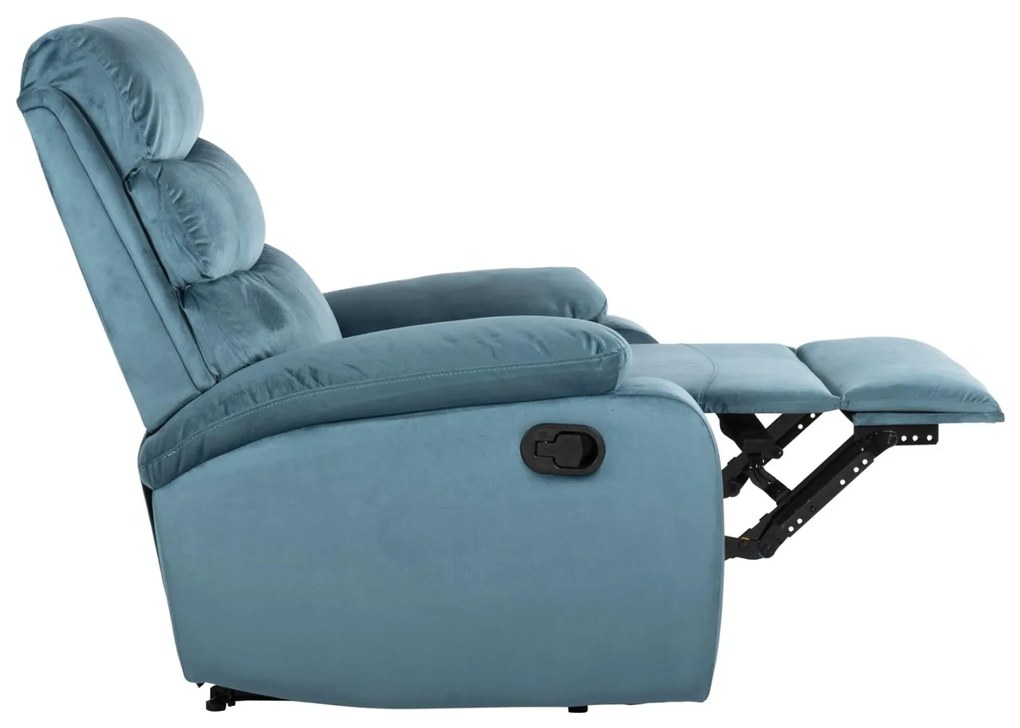 Πολυθρόνα YASUMU RELAX C9783.06 Πετρόλ Βελούδο 80x93x100Υεκ. 80x93x100 εκ.