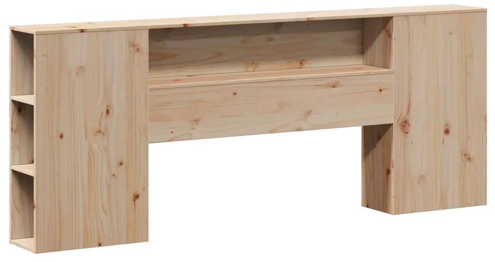 vidaXL Κρεβάτι Βιβλιοθήκη Χωρίς Στρώμα 180x200 εκ Μασίφ Ξύλο