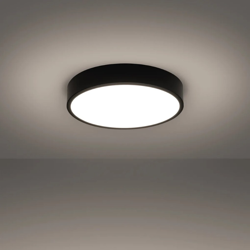 Sollux Φωτιστικό οροφής ONYX 40 μαύρο LED 3000K,Αλουμίνιο,1x23W