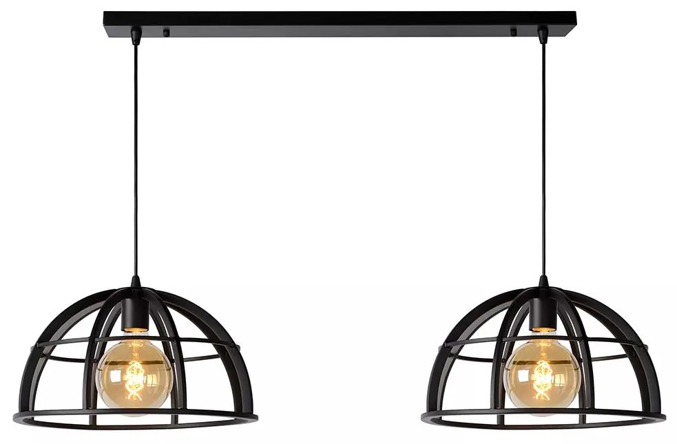 Φωτιστικό Κρεμαστό Lucide 76464-02-30 DIKRA Μαύρο Ματ (Black Mat)
