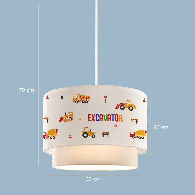Παιδικό φωτιστικό οροφής Jannah pakoworld πολύχρωμο Φ30x70εκ - PVC - 202-000123