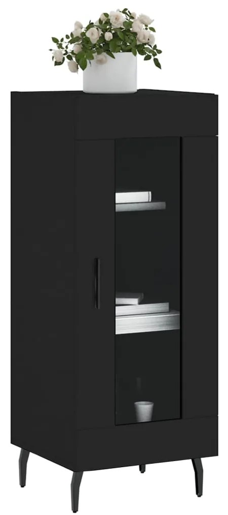 vidaXL Ντουλάπι Μαύρο 34,5 x 34 x 90 εκ. από Επεξεργασμένο Ξύλο