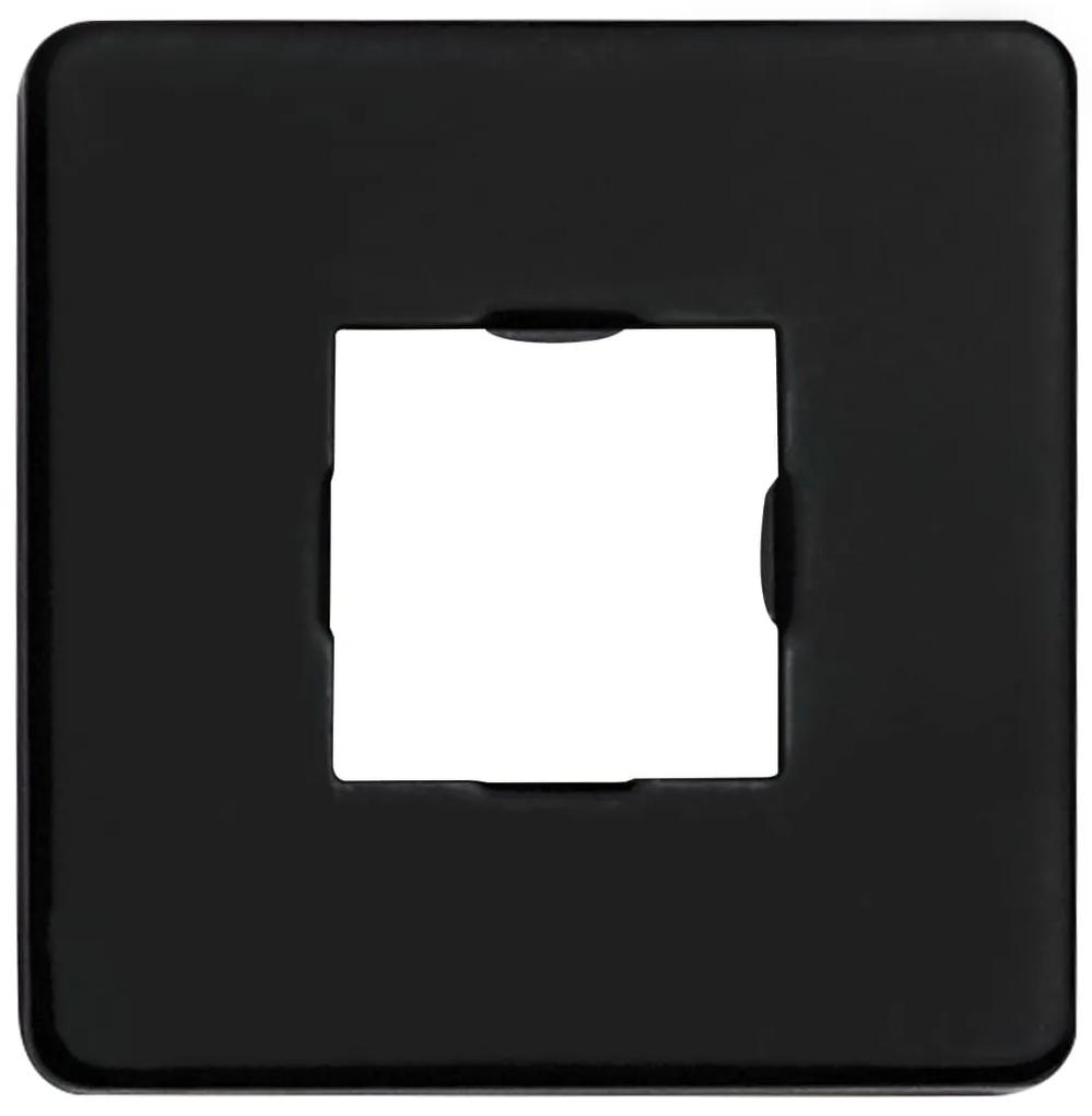 vidaXL Βραχίονας Ντους Τετράγωνος Μαύρος 40 εκ. Ανοξείδωτο Ατσάλι 201