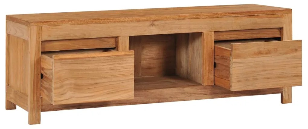 vidaXL Έπιπλο Τηλεόρασης 100 x 30 x 35 εκ. από Μασίφ Ξύλο Teak