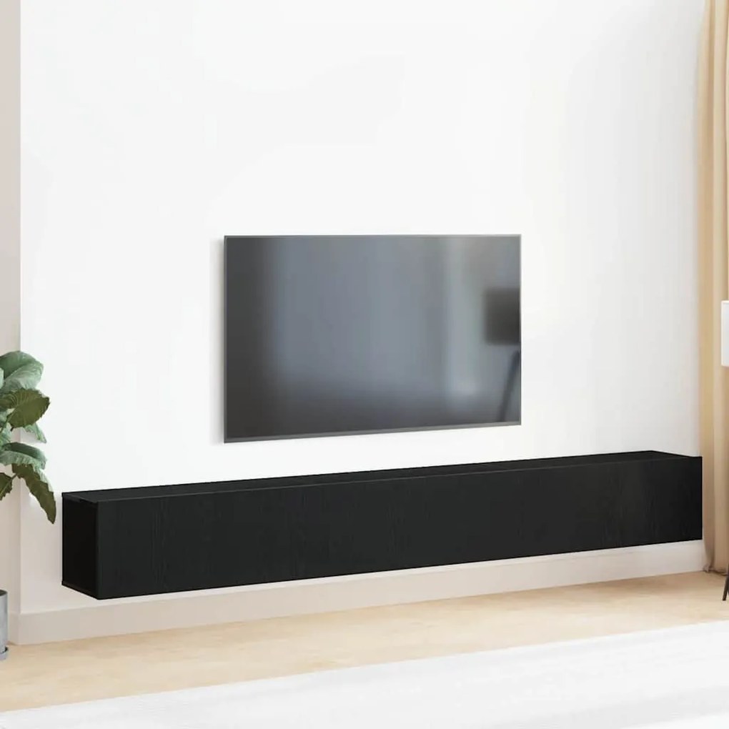vidaXL Σετ επίπλου τηλεόρασης 3 pcs Μαύρη δρυς 80 x 30 x 30 εκ