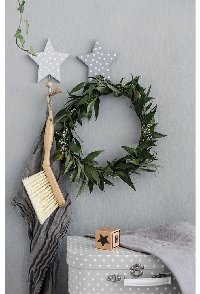 Ξύλινες κρεμάστρες "Stars" Γκρι (3τμχ) Jabadabado