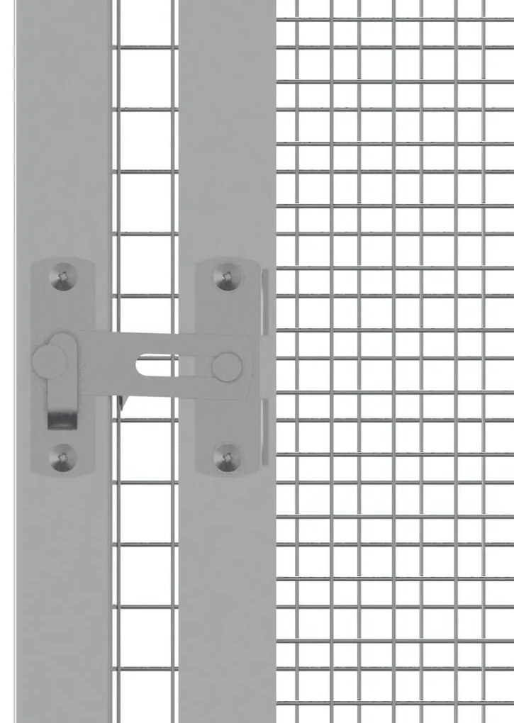 Κλουβί Πουλιών Ανθρακί 302,5x324,5x211,5 εκ Γαλβανισμένο Χάλυβα - Ανθρακί