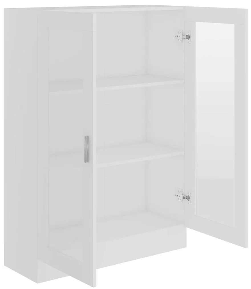 vidaXL Βιτρίνα Λευκή 82,5 x 30,5 x 115 εκ. Επεξ. Ξύλο