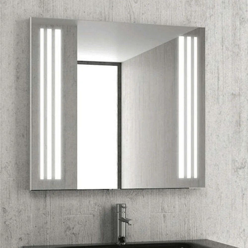 Καθρέπτης Μπάνιου Με Φωτισμό PIC011-1000 100x75x4cm Inox Karag Stainless Steel