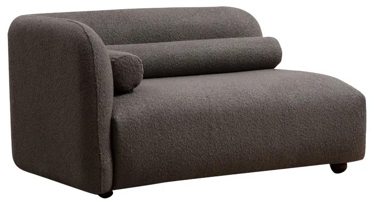 Καναπές 3θέσιος Tranquil pakoworld ύφασμα μπουκλέ γκρι 228x90x74εκ