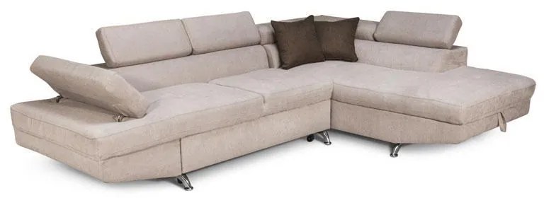 Corner Sofa Rio-M 3+4 Fylliana Right Corner Taupe - Brown 278*192*79 cm