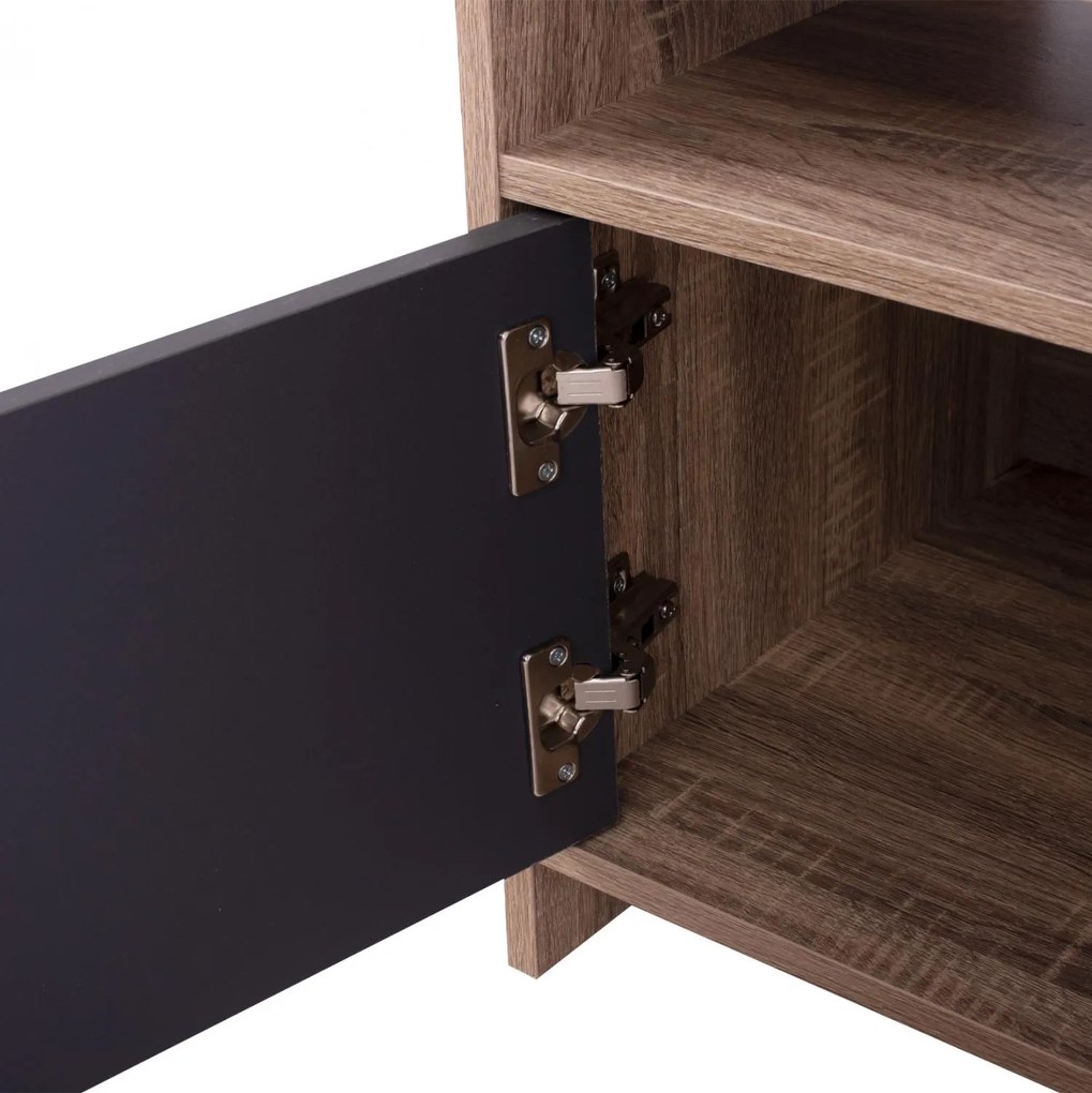 Έπιπλο τηλεόρασης SCOTT Μελαμίνη Sonoma - Γκρί 123x39.5x45.5Yεκ. 123x39.5x45.5 εκ.