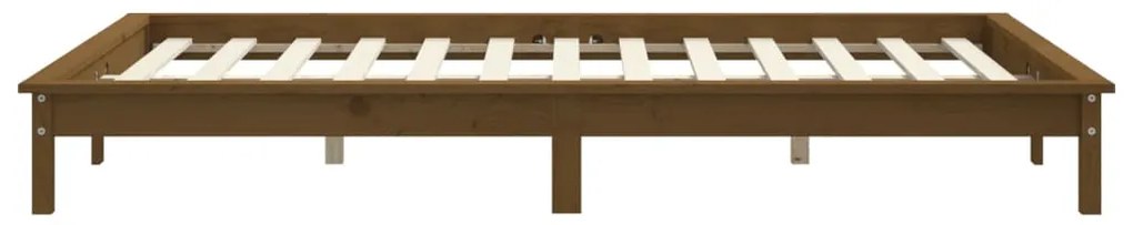 vidaXL Πλαίσιο Κρεβατιού Μελί 180 x 200εκ. Μασίφ Πεύκο Super King Size