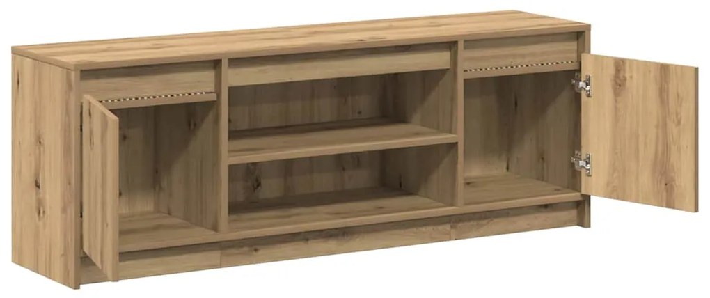 vidaXL Ντουλάπι TV Καφέ 139.5 x 34 x 50 εκ Επεξεργασμένο ξύλο