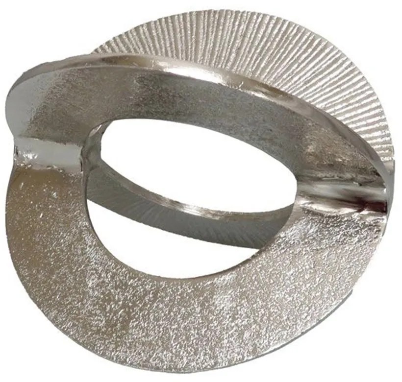 Διακοσμητικό Επιτραπέζιο Κόμπος Cobi 032512 17x12x12cm Silver Αλουμίνιο