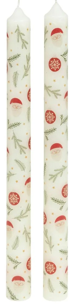 Κεριά Για Κηροπήγιο 24.5εκ. (Σετ 2τμχ) A-S Santa Claus 208530