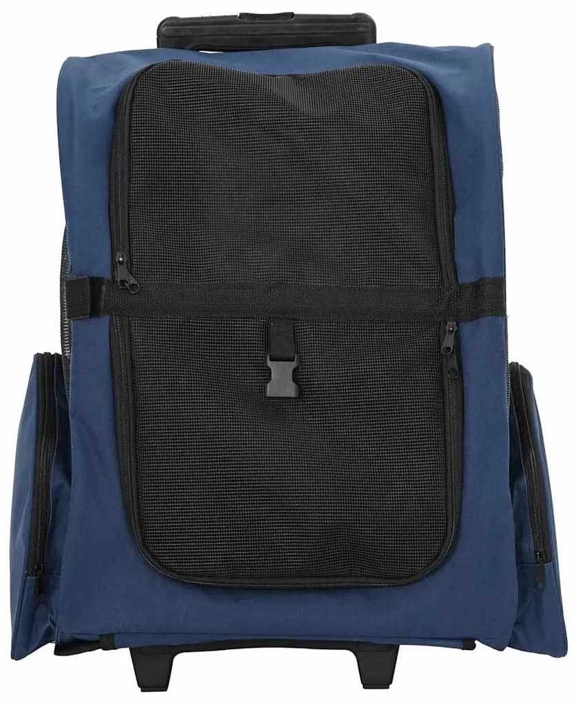 vidaXL Καρότσι Κατοικίδιων 3 σε 1 Μπλε 48x32x(57-106) εκ. από Ύφασμα Oxford