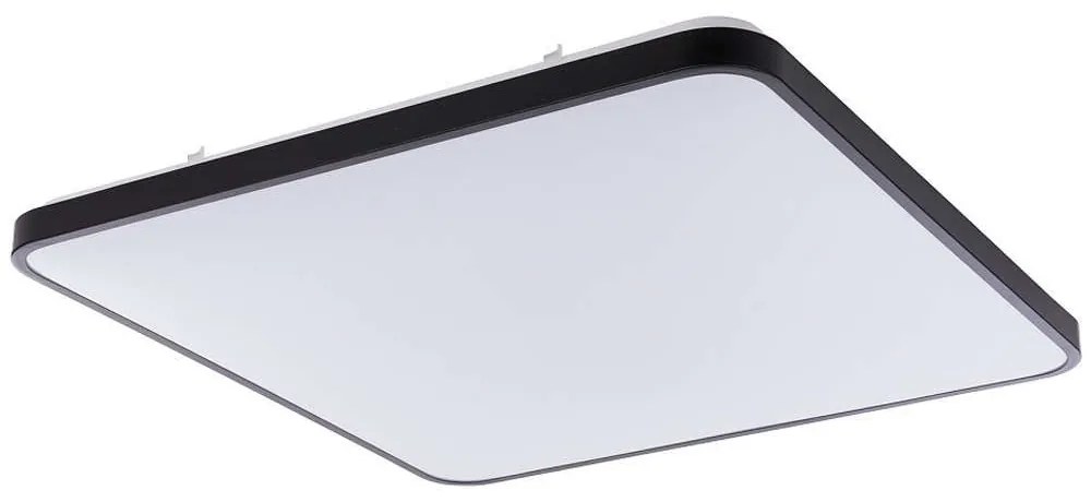 Φωτιστικό Οροφής - Πλαφονιέρα Agnes Square 8111 Led 64W 3000K 63,5X63,5cm Black Nowodvorski Metal, Plastic