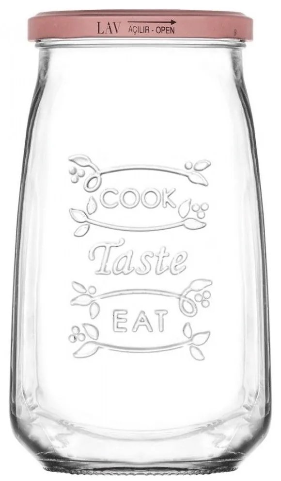 Βάζο Αποθήκευσης Tasty LVTAS105105Z 1050ml Clear-Bronze Lav Γυαλί