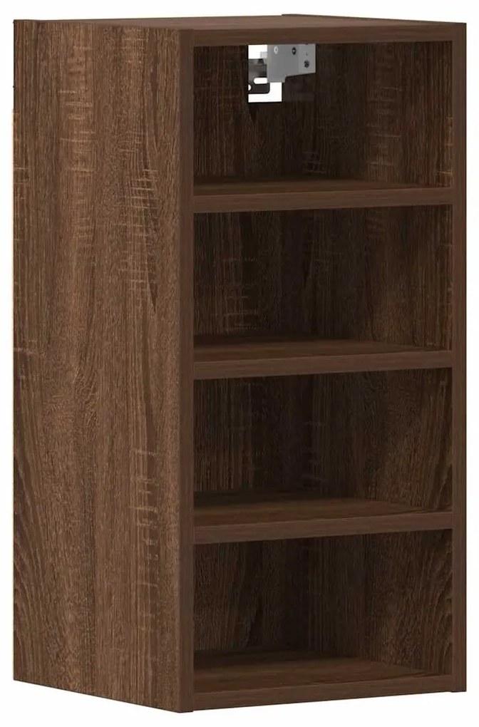 κρεμαστό ντουλάπι καφέ δρυς 30x29,5x60 cm Ξύλινη κατασκευή - Καφέ