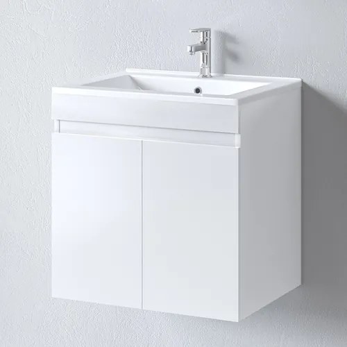 Πάγκος OMEGA WHITE 65 S3BOM065GLN 62x44x57cm, Νιπτήρας 65×45cm S3BOM065GLN