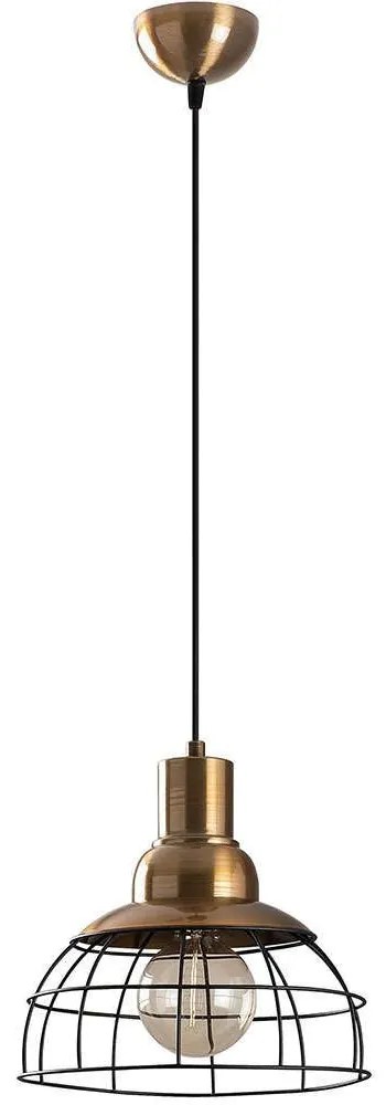 Φωτιστικό Οροφής Wire 584TTM1165 28x28x122cm 1xE27 40W Black-Gold Opviq