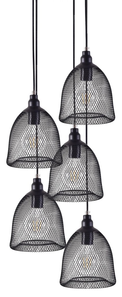 Φωτιστικό Οροφής  SE 151-20-5 ZOLA PENDANT LAMP BLACK MAT+ - Μέταλλο - 77-4352