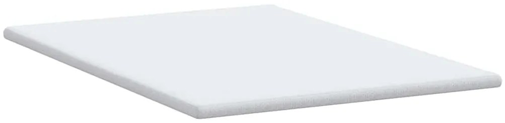 vidaXL Στρώμα επικάλυψης Λευκό 140 x 200 x 6 εκ Υφασμα Jacquard