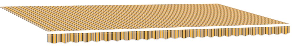 vidaXL Ανασυρόμενη Τέντα Ριγέ 600x300 εκ.