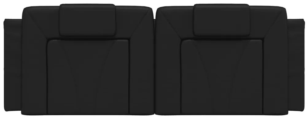 vidaXL Μαξιλάρι για Κεφαλάρι Viana Μαύρο 120 εκ. από Συνθετικό Δέρμα