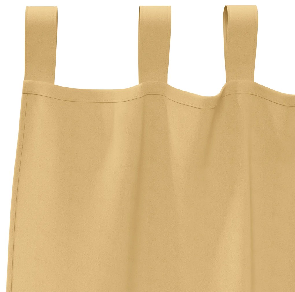 vidaXL Κουρτίνες με κουρτίνες 2 pcs Μπεζ 245 x 140 εκ. Πολυεστέρας