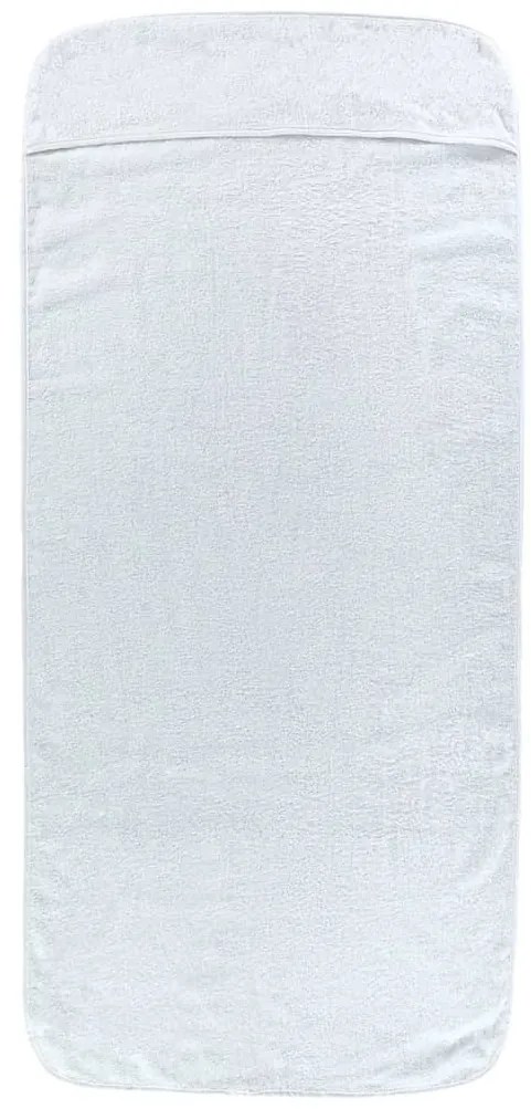 vidaXL Πετσέτες Θαλάσσης 4 τεμ. Λευκές 60 x 135 εκ. Ύφασμα 400 GSM